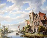 Голландский пейзаж с тучами