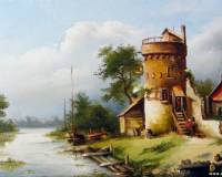 Башня у небольшой реки