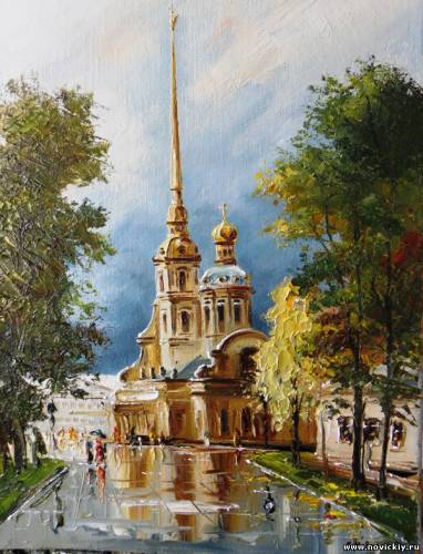 Петропавловский собор после дождя